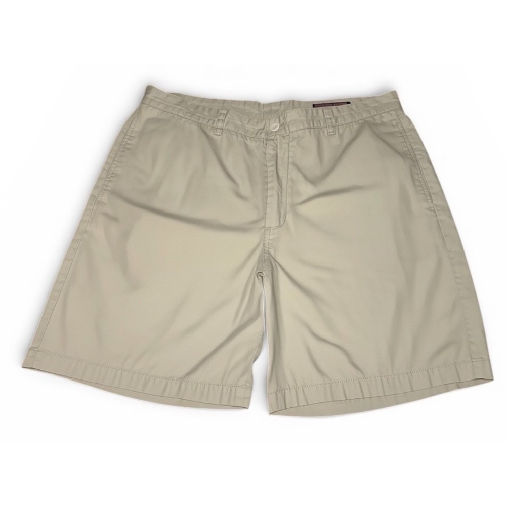 Vineyard Vines Club Shorts Mens 35 Khaki Flat Front Cotton Casual